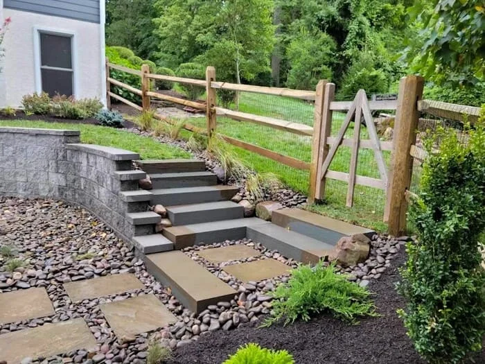 Residential Small Hardscape and Landscape project in Blue Bell, PA